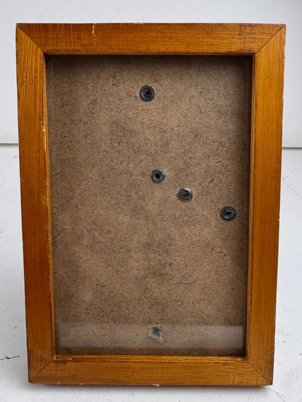 Vintage Wooden Picture Frame Tabletop Wall Hanging 4.75x6.75 Fits 3.5x5 Photo